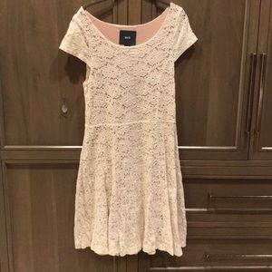 Anthropologie Maeve Floral Eyelet Skater Dress